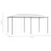 vidaXL Gazebo 2,98x5,3x2,59 m Crema 160 g/m²