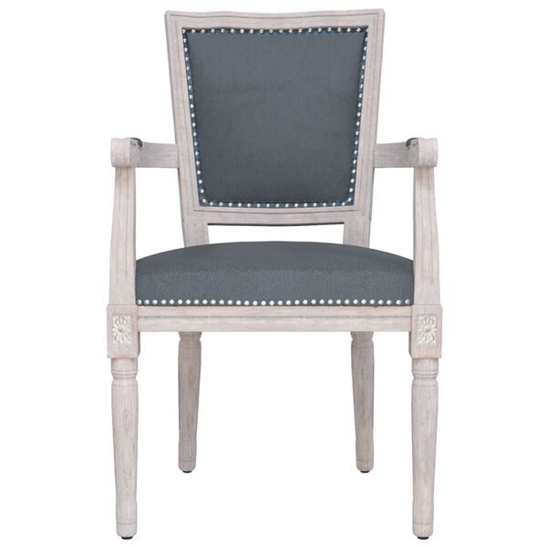 vidaXL Sedia da Pranzo Grigio Scuro in Velluto