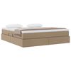 vidaXL Letto con contenitore e materasso Cappuccino 180 x 200 cm