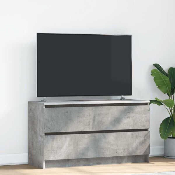 vidaXL Mobile Porta TV Grigio Cemento 100x35x54 cm Legno Multistrato