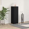 vidaXL Scarpiera Rovere nero 29.5 x 35 x 101 cm Legno multistrato
