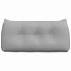 vidaXL Cuscino per Schiena Grigio Nuvola 100 x 24 x 50 cm Tessuto