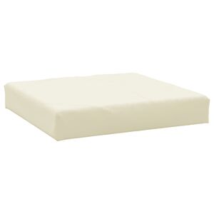 vidaXL Cuscino per Pallet Crema 60x60x6 cm in Tessuto