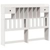 vidaXL Letto Libreria senza Materasso Bianco 140x200 cm Legno di Pino