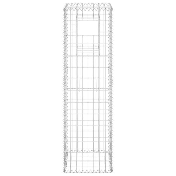 vidaXL Cesti a Gabbione a Torre 2 pz 40x40x140 cm in Ferro