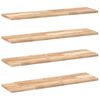vidaXL Mensole da Parete 4 pz 100x20x2 cm Legno Acacia Non Trattato