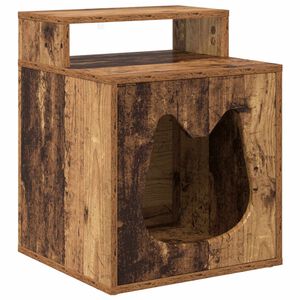 vidaXL Casa per Gatti Legno vecchio 42,5 x 40 x 53,5 cm