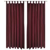 vidaXL Tende Micro-Raso Bord&ograve; 2 pezzi con Occhielli 140 x 225 cm