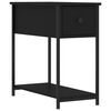 vidaXL Comodino Nero 30x60x60 cm in Legno Multistrato