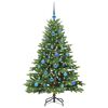 vidaXL Albero di Natale artificiale con 150 LED Verde 150 cm PE e PVC