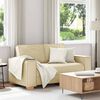vidaXL Divano a 2 posti Crema 160x78x84 cm Tessuto