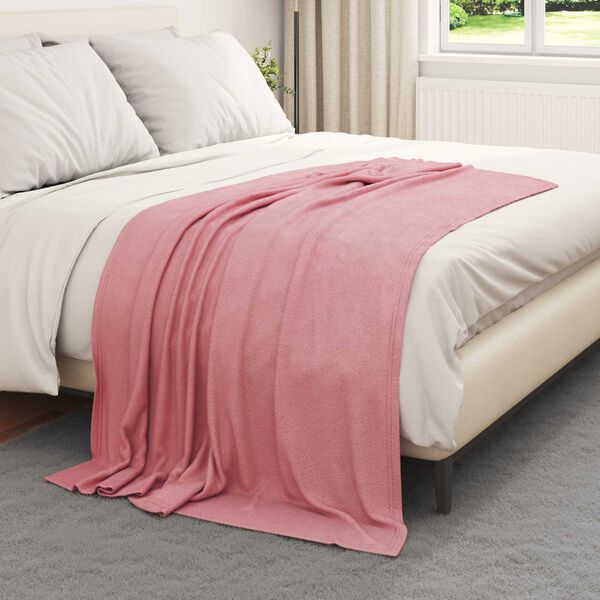 vidaXL Coperte da Pile 6 pcs Rosa 170 x 130 cm Panno