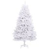 vidaXL Albero di Natale Artificiale Incernierato con Base Bianco 270cm