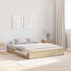 vidaXL Struttura letto con contenitore Rovere Sonoma 140 x 200 cm