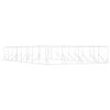 vidaXL Cuccia per Cani da Esterno Argento 8x16x2 m in Acciaio Zincato