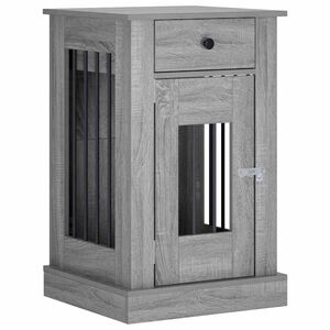 vidaXL Mobile da cassa per cani Sonoma grigio 50 x 47,5 x 80 cm