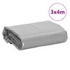vidaXL Telone Grigio 3x4 m 650 g/m&sup2;