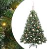 vidaXL Albero di Natale artificiale con 150 LED Verde 120 cm PE e PVC