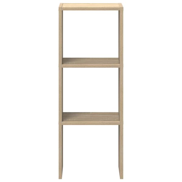 vidaXL Libreria Impilabili Rovere Sonoma 30x30x80 cm Legno Multistrato