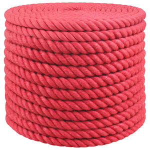 vidaXL Corda di Juta 20 mm Rosso 100% juta Tossa