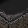 vidaXL Divano da giardino angolare con cuscini nero in polyrattan