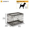 Ferplast Gabbia per Cani Superior 75 77x51x55 cm Nera