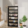 vidaXL Libreria/Divisorio Nero 100x30x198 cm in Legno Ingegnerizzato
