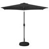 vidaXL Parasol da giardino con luci LED e base 2,7 x 2,7 m Poliestere