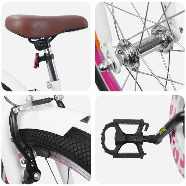 vidaXL Bicicletta per Bambini 18 Pollici per bambini dai 5 ai 7 anni