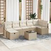 vidaXL Set di divani con cuscino 4 pcs polyrattan