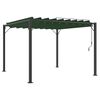 vidaXL Gazebo con tetto ventilato Verde 3 x 3 x 2,14 m