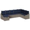 vidaXL Set di divani con cuscino 6 pcs polyrattan