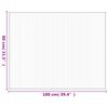 vidaXL Tappeto Rettangolare Natura Chiaro 80x100 cm in Bamb&ugrave;