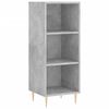 vidaXL Credenza Grigio Cemento 34,5x32,5x90 cm in Legno Multistrato