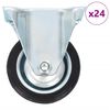 vidaXL Rotelle Fisse 24 pz 75 mm