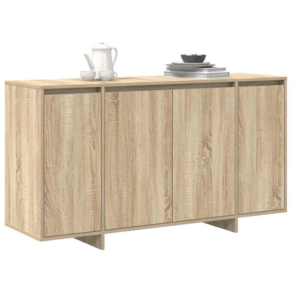 vidaXL Credenza Rovere Sonoma 135 x 41 x 75 cm Legno multistrato