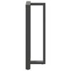 vidaXL Gambe per tavolo da bar a forma di T 2 pz Antracite 60x35x(110-111) cm Acciaio