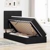 vidaXL Letto con contenitore e LED Nero 100 x 200 cm Poliestere