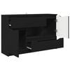 vidaXL Credenza con cassetto Nero 100 x 30 x 65,6 Legno multistrato
