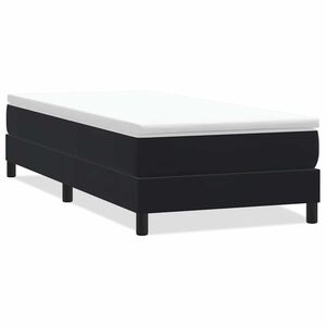 vidaXL Giroletto a Molle senza Materasso Nero 90x210 cm in Velluto
