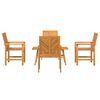 vidaXL Set Lounge da Giardino 5 pcs Marrone Legno di Acacia Massello