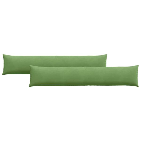 vidaXL Cuscini da Divano 2 pcs Verde chiaro 200 x 40 cm