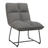 vidaXL Poltrona con Struttura in Metallo Grigio Chiaro in Velluto