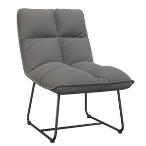 vidaXL Poltrona con Struttura in Metallo Grigio Chiaro in Velluto