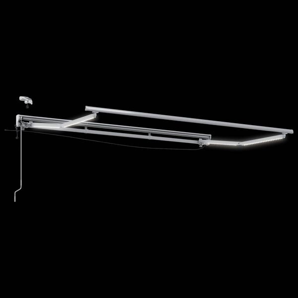 vidaXL Tettuccio Elettrico Retrattile Crema 2,5 x 2 m