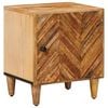 vidaXL Comodino Marrone 40 x 33,5 x 46 cm Legno di mango massello