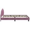 vidaXL Struttura letto bambini con testata Viola 90 x 200 cm Velluto