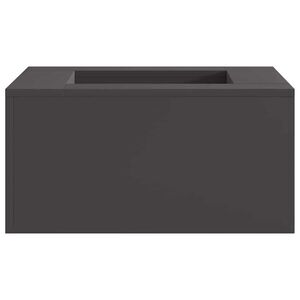 vidaXL Focolare Nero 60 x 60 x 30 cm Acciaio