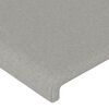 vidaXL Giroletto senza Materasso Grigio Chiaro 140x200 cm Tessuto