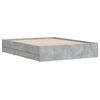 vidaXL Giroletto Cassetti Grigio Cemento 150x200 cm Legno Multistrato